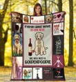Wine And Goldendoodle Doodle Dog Time To Wine Down Sherpa Fleece Blanket