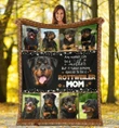 Someone Special To Be A Rottweiler Mom Gift For Dog Lovers Sherpa Fleece Blanket