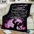 To My Granddaughter Once Upon A Time When I Asked God For Angel Love Grandma Sherpa Fleece Blanket