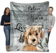 Poodle Dog What Your Eyes Can See Gift For Dog Lover Design Sherpa Fleece Blanket