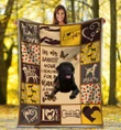 A Hand Labrador Retriever Dog Gift For Dog Lovers Sherpa Fleece Blanket