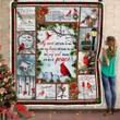Christmas Cardinal Snow Gift Idea Design Sherpa Fleece Blanket