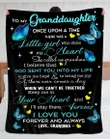 Grandma Gift For Granddaughter I Will Stay There Forever Sherpa Fleece Blanket