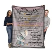 Elephant Gift For Granddaughter There Was A Little Girl Who Stole My Heart Sherpa Fleece Blanket