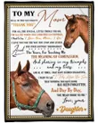 Horse Gift For Mom You Mean More To Me Sherpa Fleece Blanket