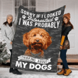 Camo Cockerpoo Dog Funny Quote Gifts For Dog Lovers Design Sherpa Fleece Blanket