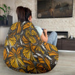 Monarch Butterfly Pattern Print Bean Bag Cover