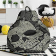 Sugar Skull Skeleton Girly Paisley Pattern Print Bean Bag Cover