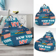 New York Pattern Print Bean Bag Cover