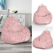 Pink Glitter Pattern Print Bean Bag Cover