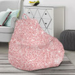 Pink Glitter Pattern Print Bean Bag Cover