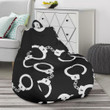 Police Shackle Pattern Print Bean Bag Cover