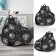 Dandelion Black Pattern Print Bean Bag Cover