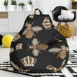 Bee Honey Gifts Pattern Print Bean Bag Cover