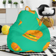 Hamburger Pastel Pattern Print Bean Bag Cover