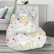 Cute Hamster Pattern Print Bean Bag Cover