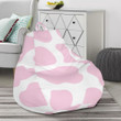 Pink Cow Pattern Print Bean Bag Cover