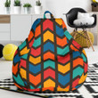 Zig Zag Colorful Pattern Print Bean Bag Cover