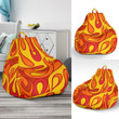 Flame Fire Print Pattern Bean Bag Cover