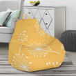Dandelion Yellow Pattern Print Bean Bag Cover