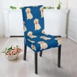 Golden Retriever Print Pattern Chair Cover