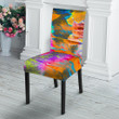 Colorful Abstract Tie Dye Chair Cover