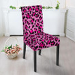 Pink Cheetah Leopard Pattern Print Chair Cover