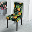 Tropical Palm Leaf Pineapple Print Chair Cover