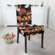 Heron Japanese Print Pattern Chair Cover