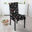 Electric Guitar Pattern Print Chair Cover