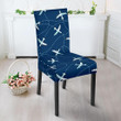 Airplane Print Pattern Chair Cover