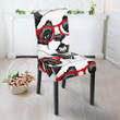 Panda Red Glasses Pattern Print Chair Cover