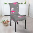 Cat Ballet Pattern Print Chair Cover