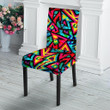 Psychedelic Geometric Print Chair Cover