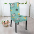 Atom Science Pattern Print Chair Cover