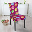 Macaron Sweet Print Pattern Chair Cover