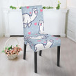 Llama Pattern Print Chair Cover