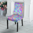 Holographic Floral Psychedelic Chair Cover