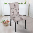 Lemur Pattern Print Chair Cover