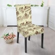 Slice Cake Pattern Print Chair Cover