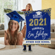Personalized Graduation Back To School Custom Name And Photo Gifts Fleece Blanket