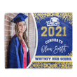 Personalized Graduation Back To School Custom Name And Photo Gifts Fleece Blanket