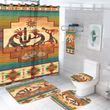 Kokopelli Myth Native American Shower Curtain And Bath Mat Bathroom Set Home Decor