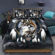 Wolf Dreamcatcher Native American Duvet Cover Bedding Set Bedroom Decor