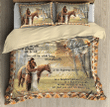 Native American Couple With Love Quotes Duvet Cover Bedding Set Bedroom Decor
