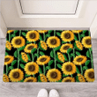 Sunflower Black Print Door Mat