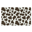 Brown And White Cow Print Door Mat