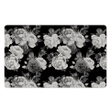 Monochrome Rose Floral Door Mat