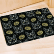 Black Cat Gothic Witch Door Mat