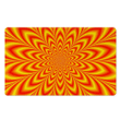 Red and Yellow Abstract Optical illusion Door Mat